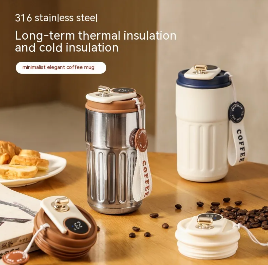 Smart Digital Thermal Bottle — 450ml