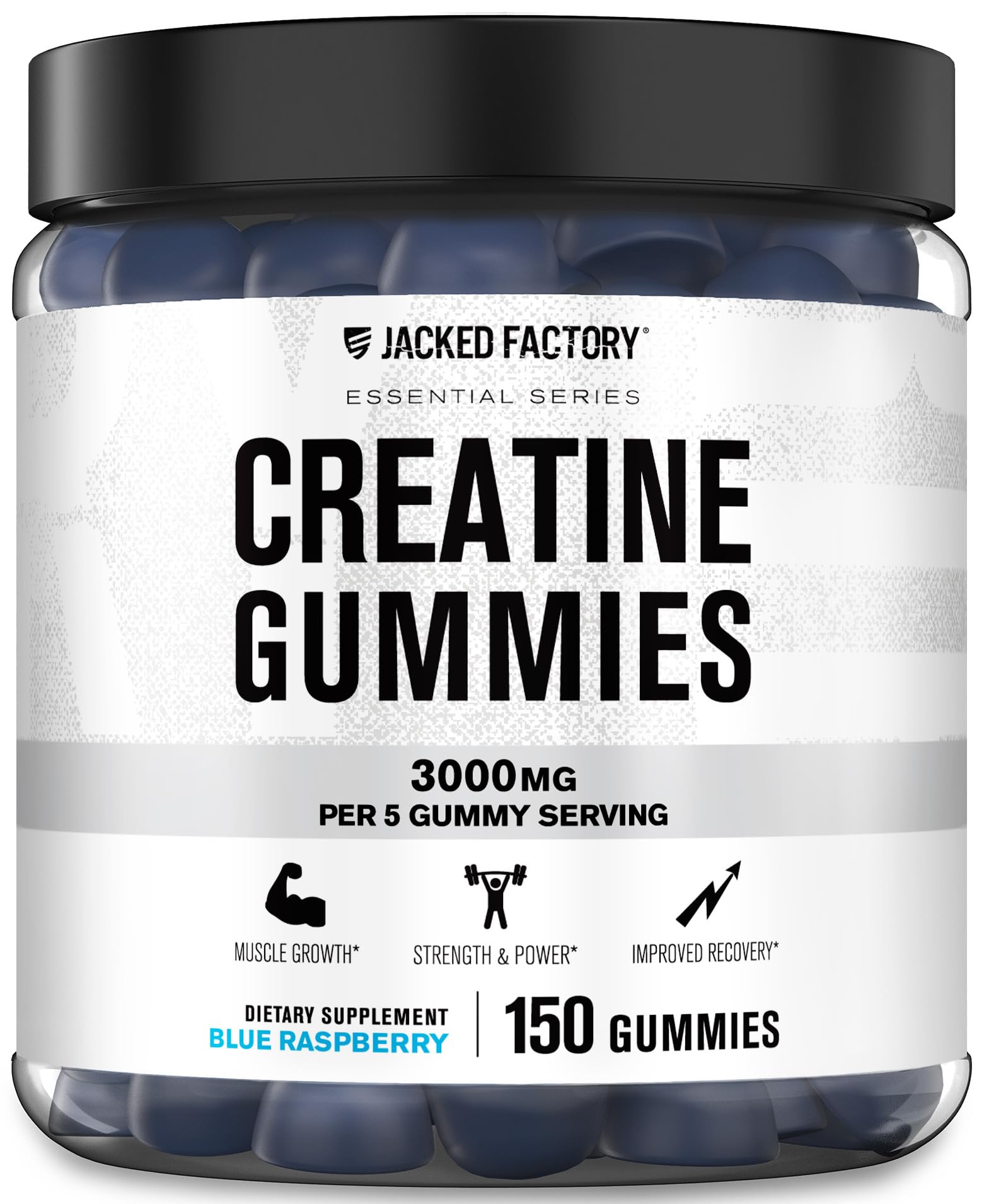 Jacked Factory Creatine Gummies 3g — Blue Raspberry 150ct