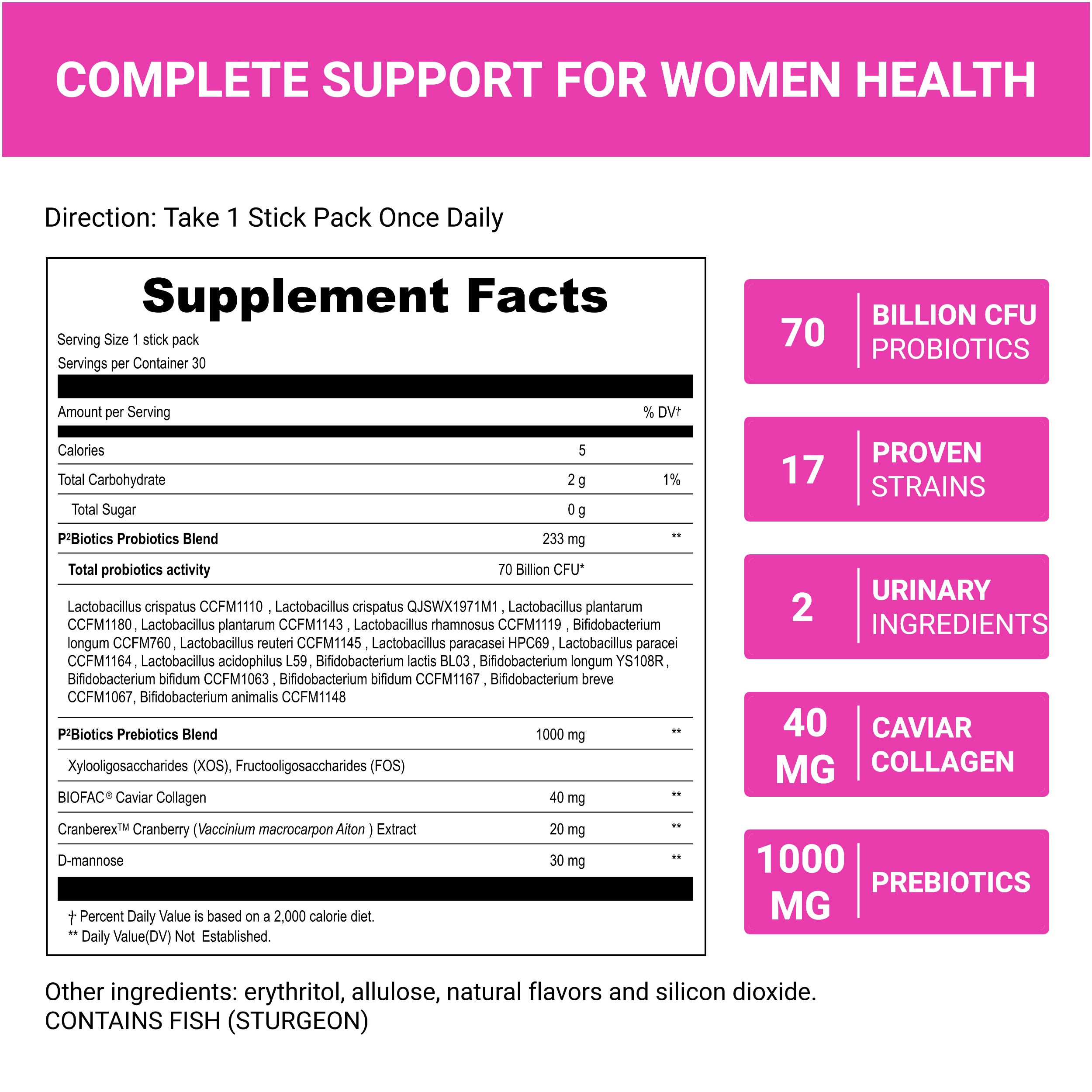 Pre Probiotics Collagen - Women