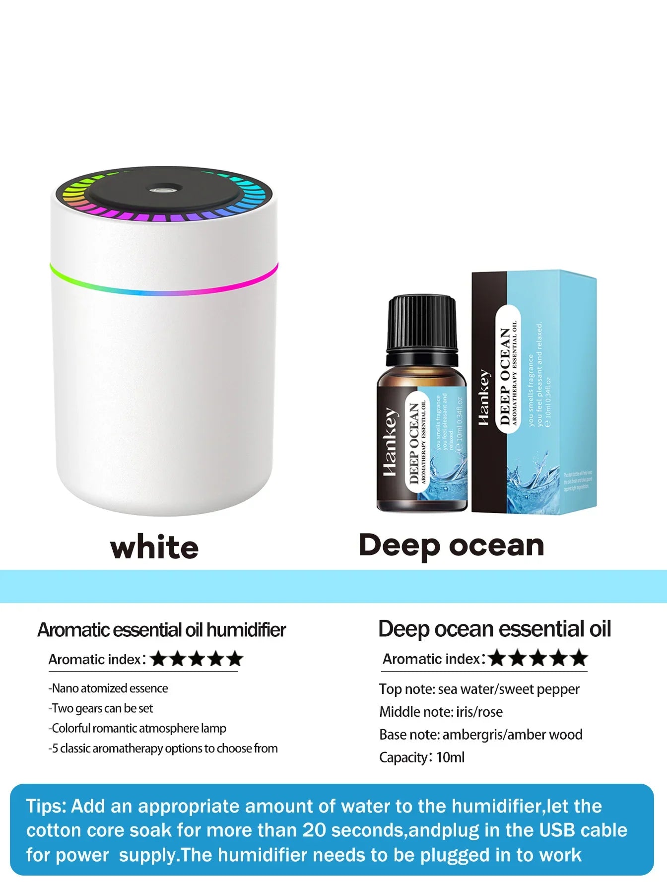 Aromatherapy Essential Oil Diffuser 180ml