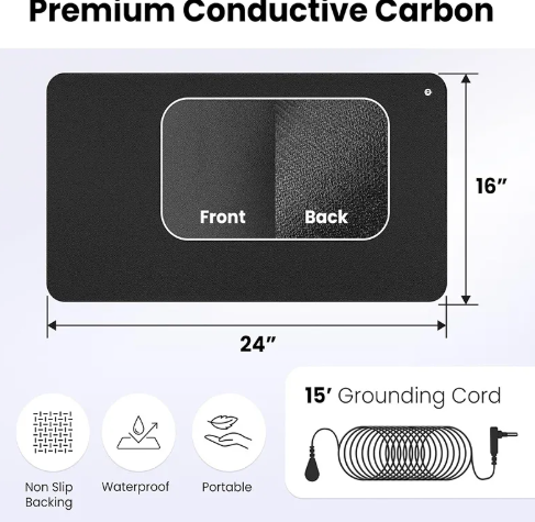 Waterproof Leather Grounding Mat — Indoor & Outdoor