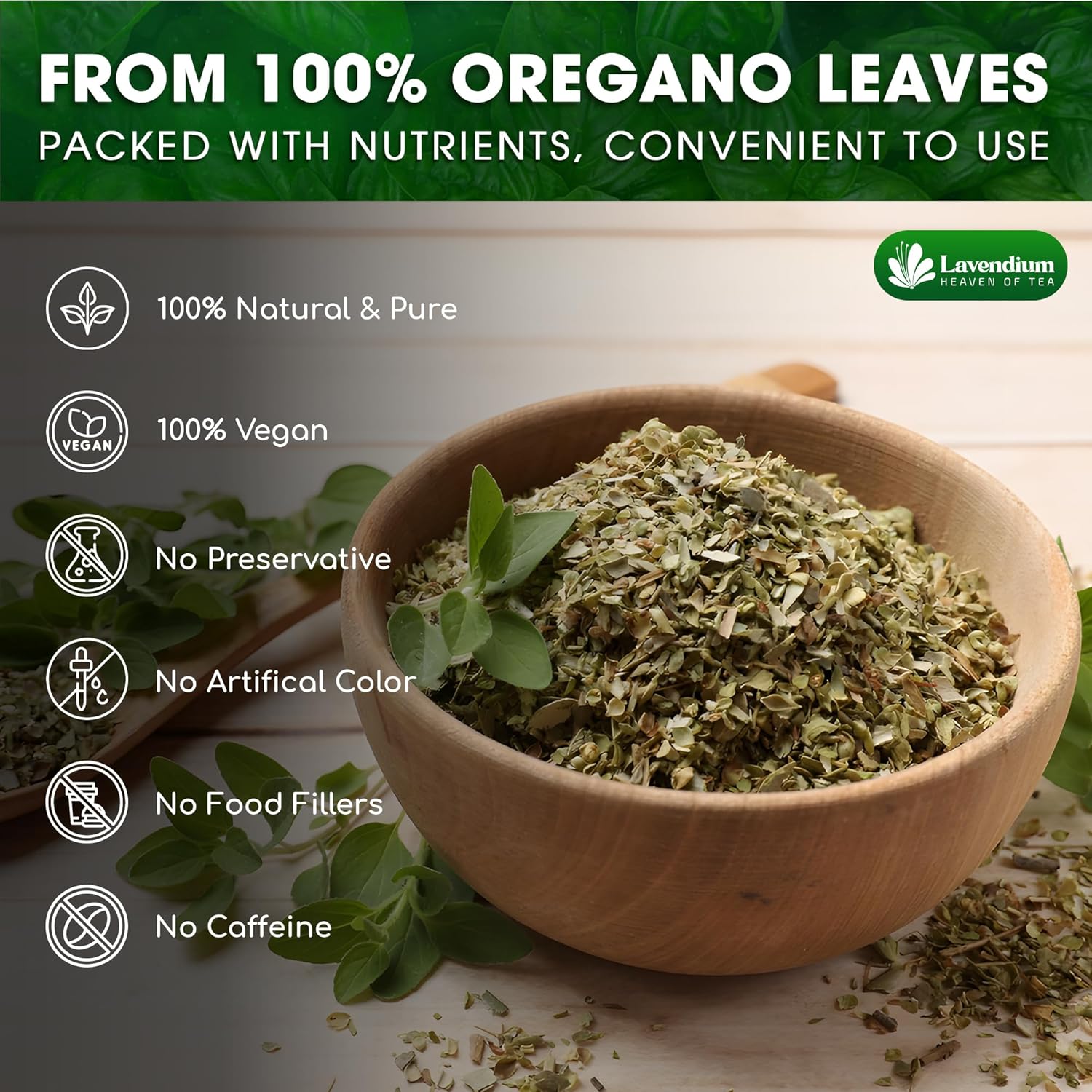 Organic Dried Oregano Leaves — Non-GMO & Vegan