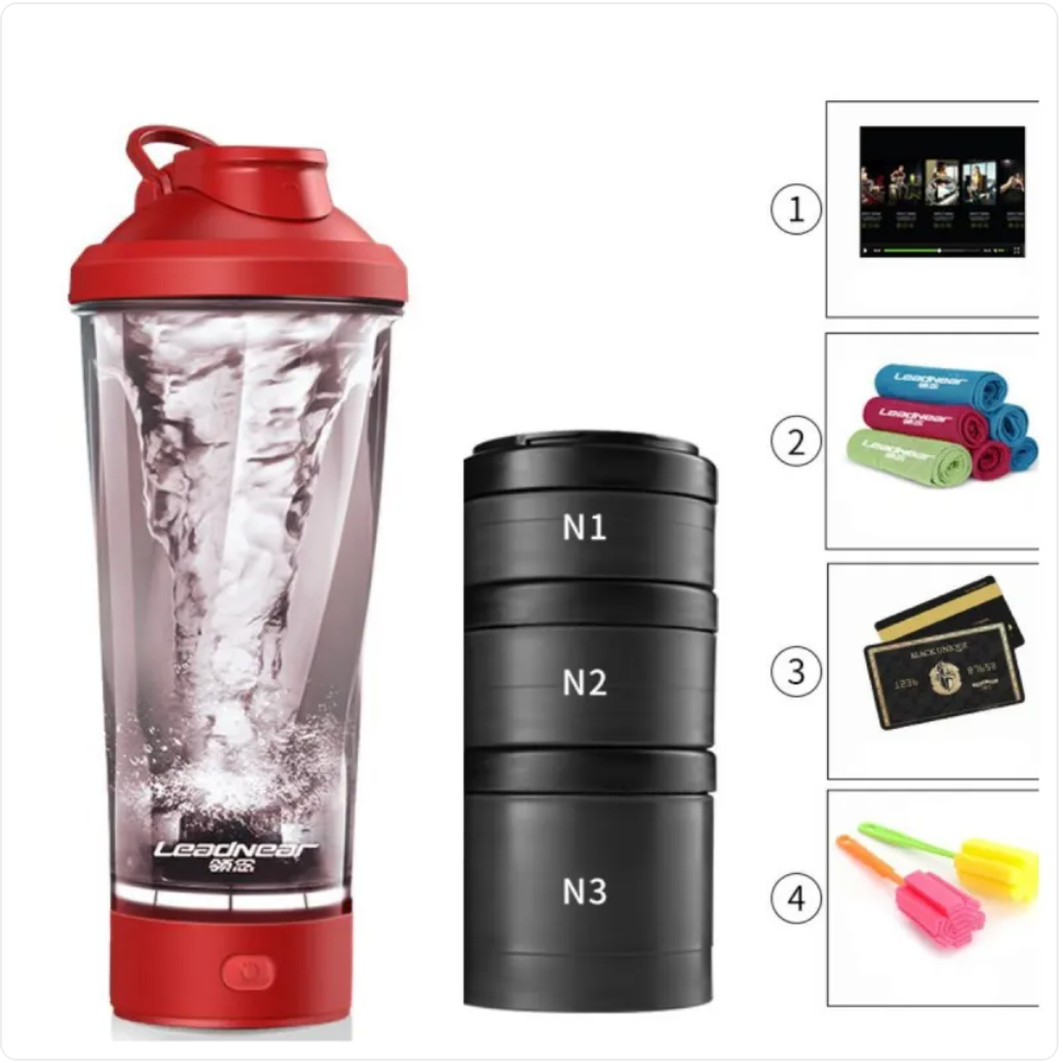 Portable Protein Shaker Bottle — Gym & Travel