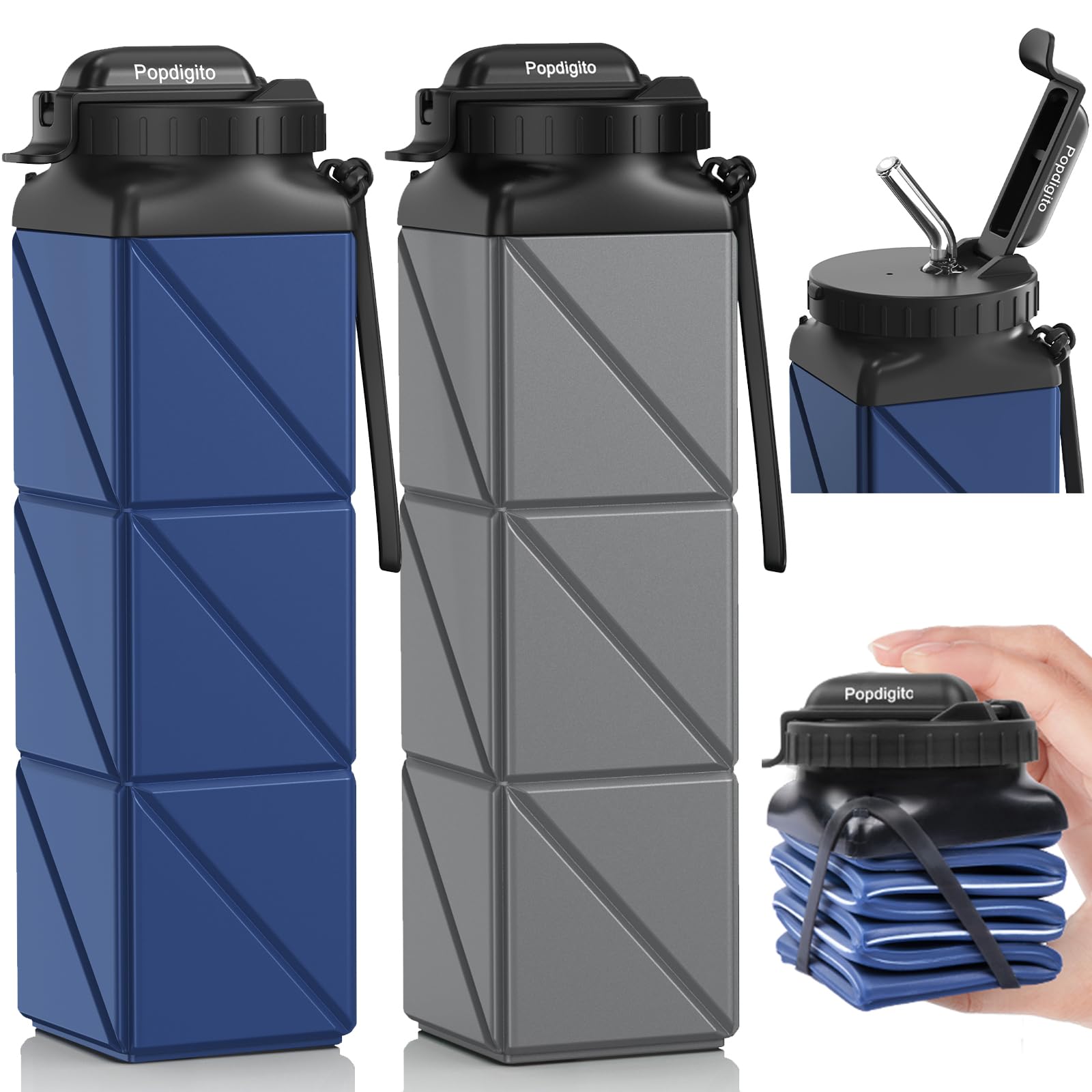 Collapsible Water Bottle 20.6oz