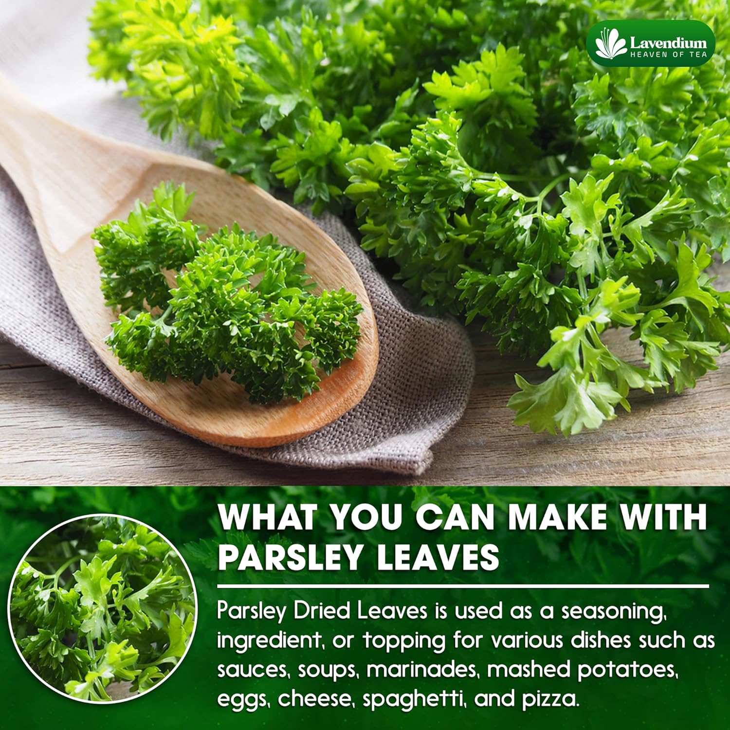Organic Dried Parsley Leaves — Non-GMO & Vegan