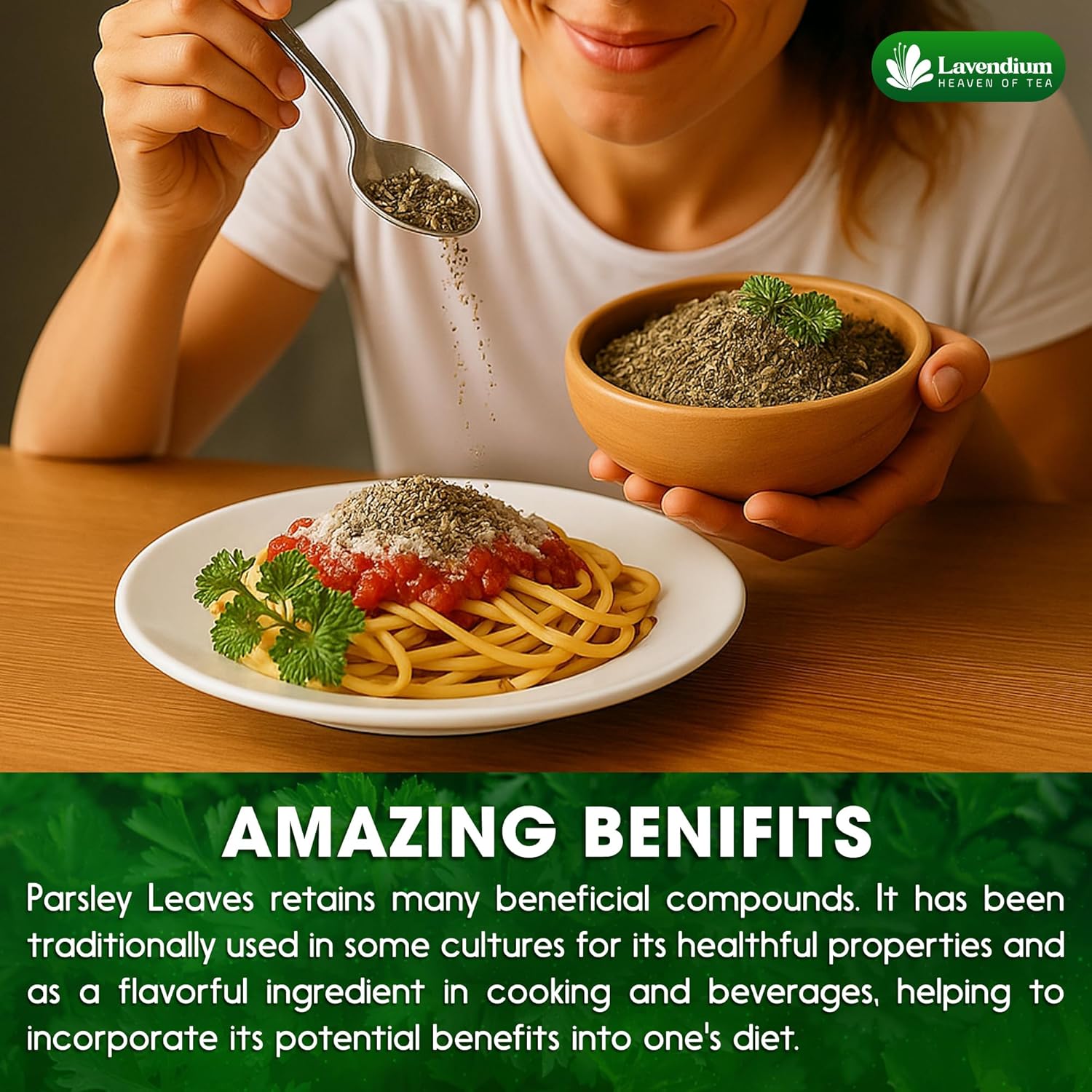 Organic Dried Parsley Leaves — Non-GMO & Vegan