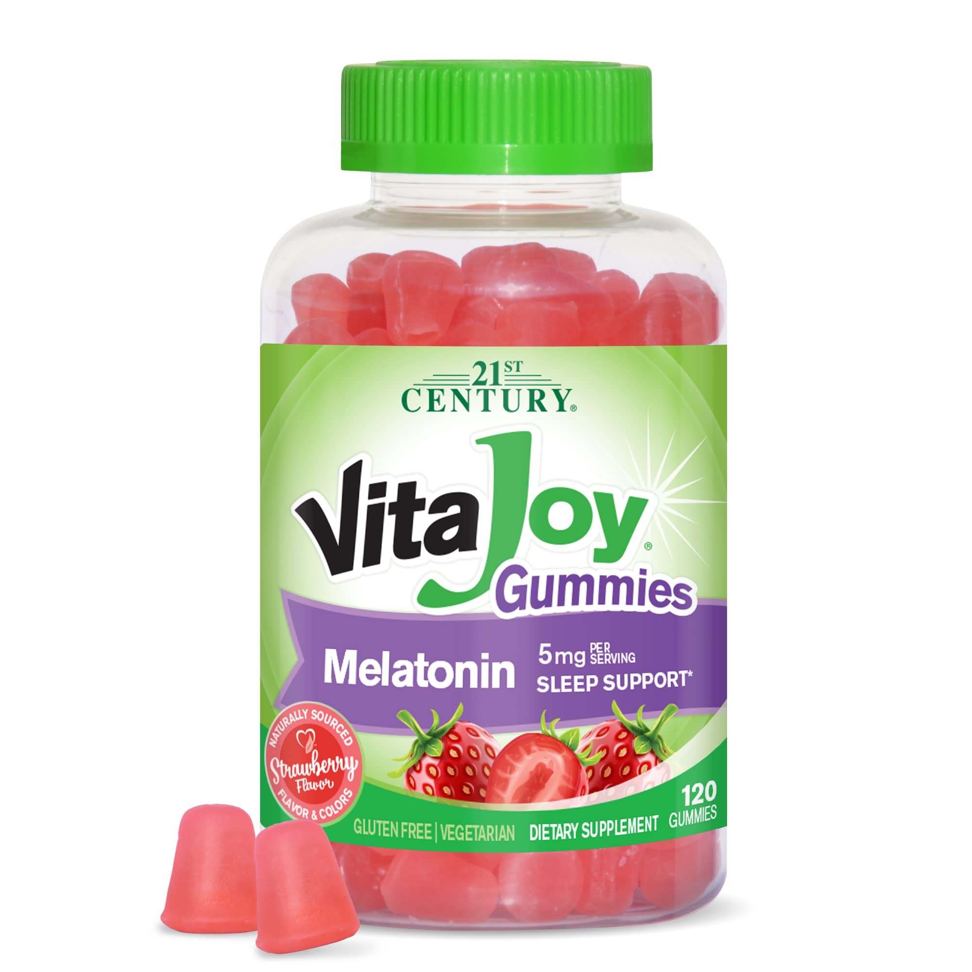 21st Century Vitajoy Melatonin Gummies — Strawberry 120ct
