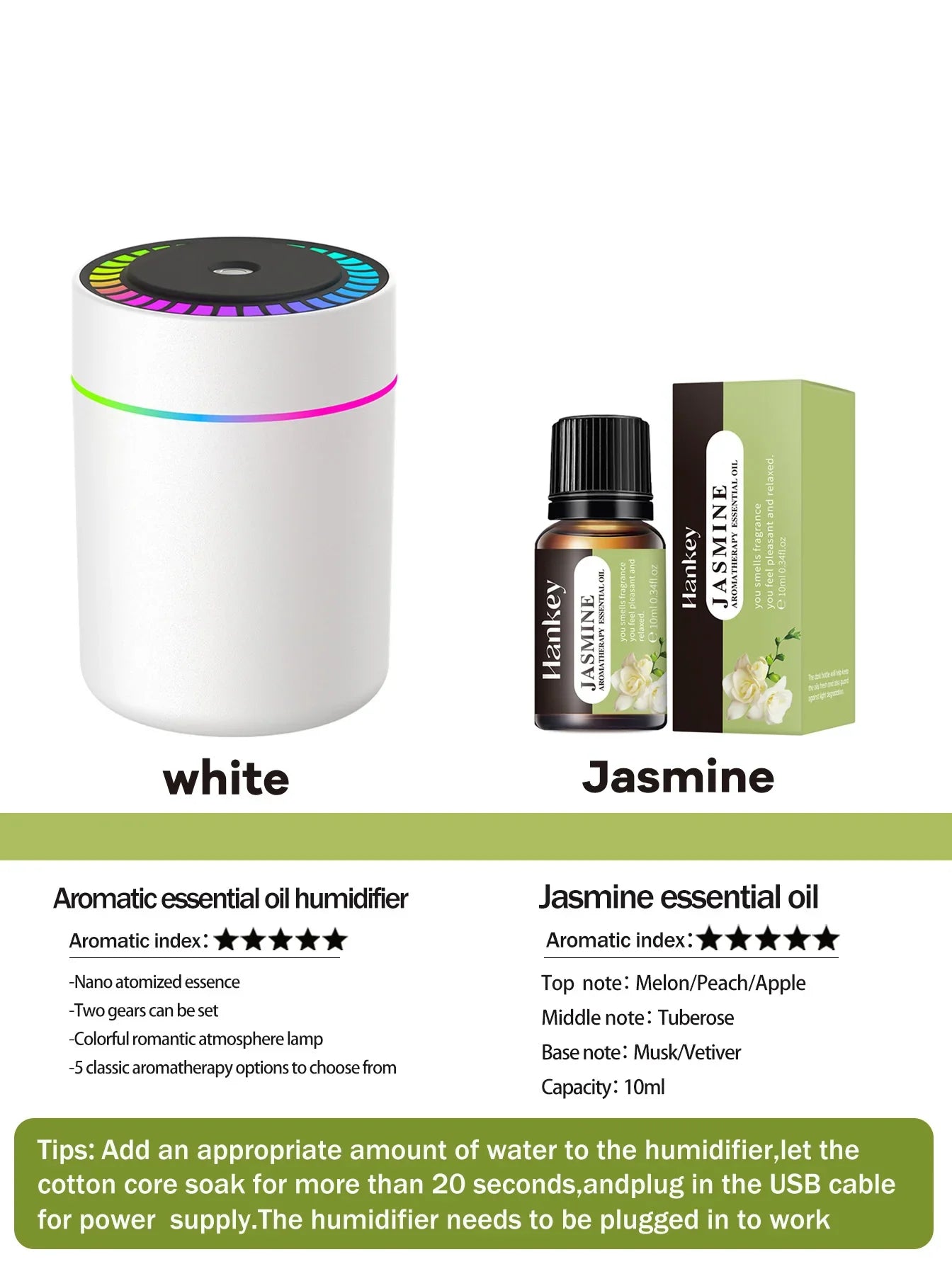Aromatherapy Essential Oil Diffuser 180ml