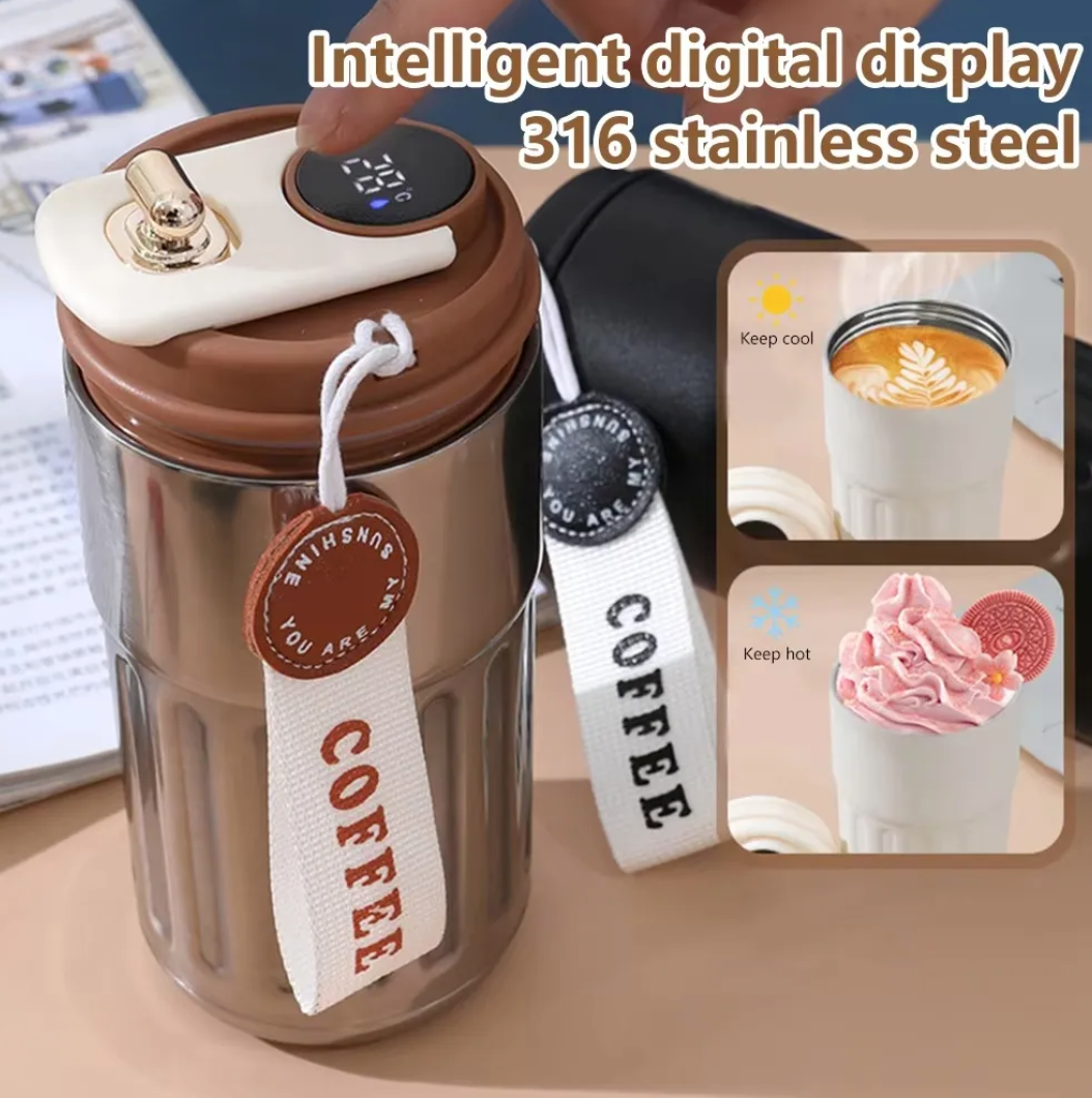Smart Digital Thermal Bottle — 450ml